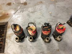(4) Multiquip Submersible Pumps, Model ST-2040T. Located in Mt. Pleasant, IA.