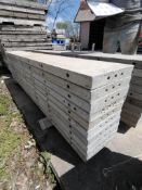 (10) 12" x 8' Wall-Ties Smooth Aluminum Concrete Forms 6-12 Hole Pattern. Located in Mt. Pleasant,