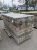 (20) 3' x 8' Wall-Ties Smooth Aluminum Concrete Forms 6-12 Hole Pattern. Located in Mt. Pleasant,