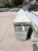 (13) 12" x 8' Wall-Ties Smooth Aluminum Concrete Forms 6-12 Hole Pattern. Located in Mt. Pleasant,