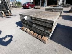 (20) 3' x 2' with 2" Ledge Wall-Ties Smooth Aluminum Concrete Forms 6-12 Hole Pattern. Located in