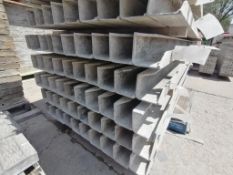 (10) 4" x 4" x 8' Full ISC Wall-Ties Smooth Aluminum Concrete Forms 6-12 Hole Pattern. Located in