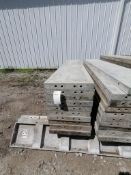 (10) 16" x 8' Wall-Ties Smooth Aluminum Concrete Forms 6-12 Hole Pattern. Located in Mt. Pleasant,