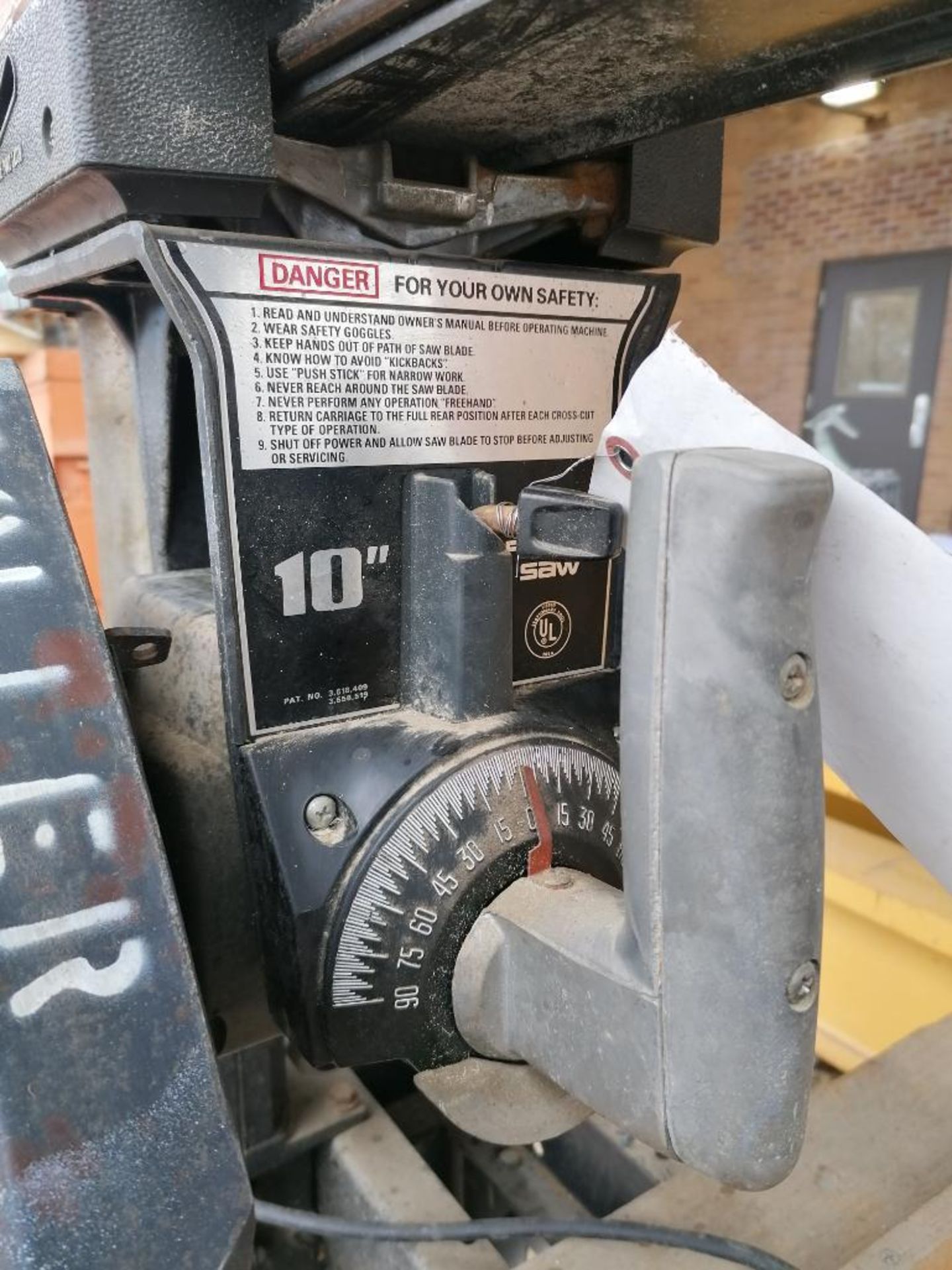 (1) Craftsman 10 inch SawStop Radial Saw. Located in Waukegan, IL. - Image 7 of 7