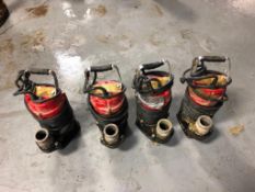 (4) Multiquip Submersible Pumps, Model ST-2040T. Located in Mt. Pleasant, IA.