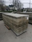(20) 3' x 10' Wall-Ties Smooth Aluminum Concrete Forms 6-12 Hole Pattern. Located in Mt. Pleasant,