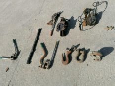 Miscellaneous Hooks, Come Along & Hardware. Located in Mt. Pleasant, IA.