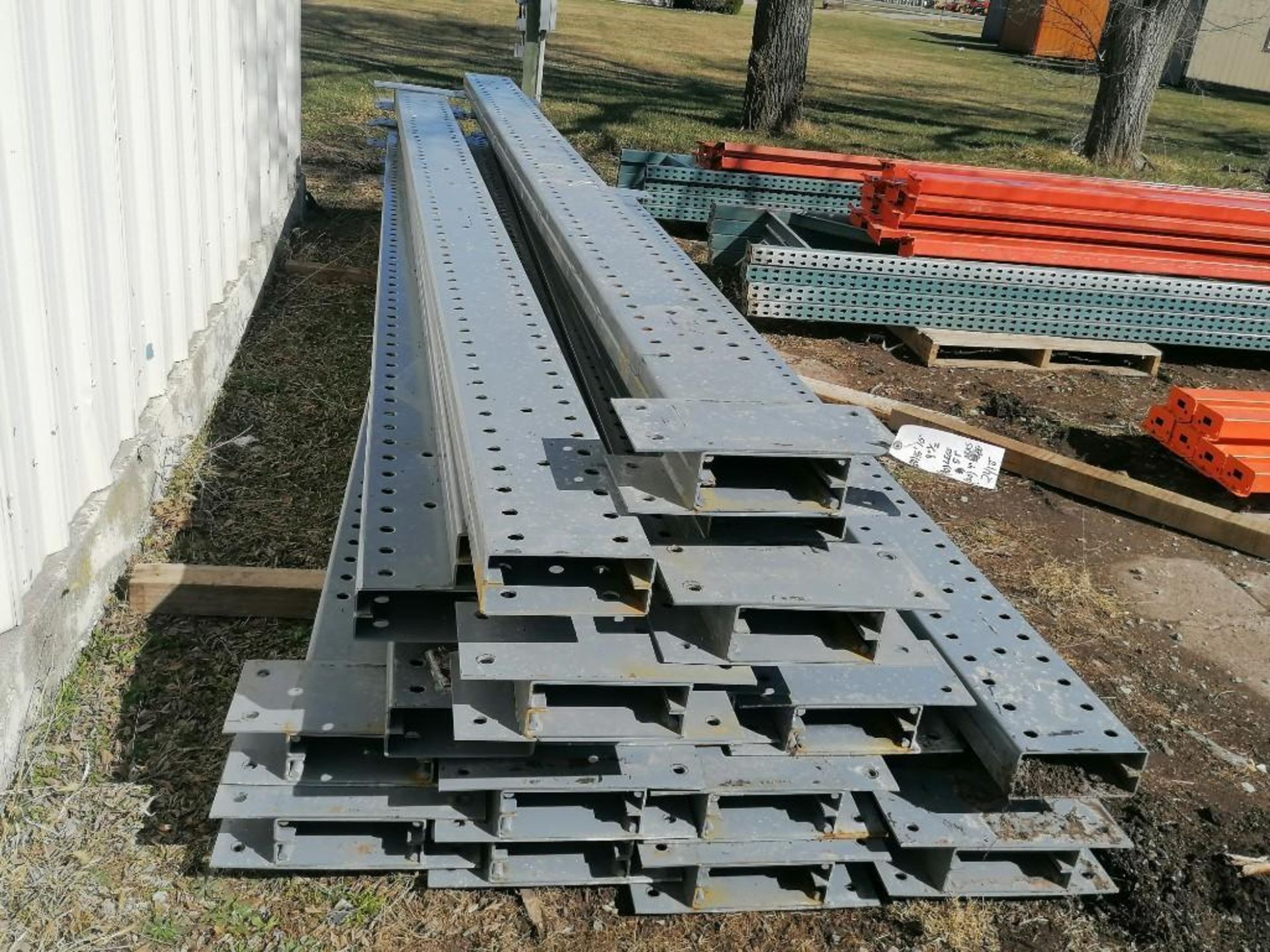 (20) 15' x 9 1/2" x 4" Upright Cantilever Rack, (40) 5' 1" Legs, (50) 4' Arms & (3) Buckets of - Image 2 of 26