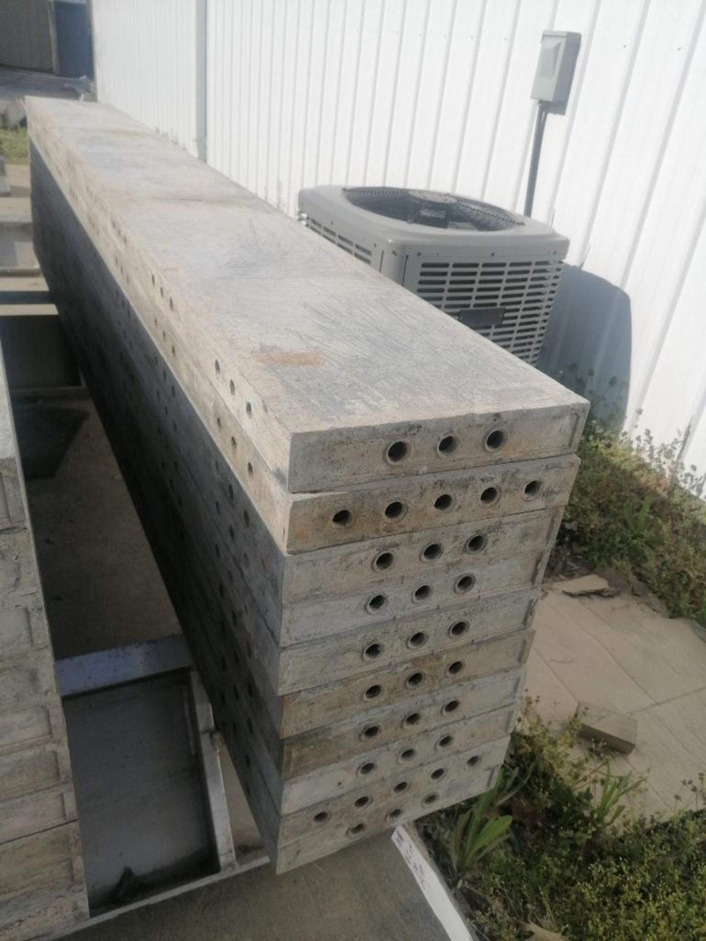 (10) 12" x 9' CAP Wall-Ties Smooth Aluminum Concrete Forms 6-12 Hole Pattern. Located in Mt. - Image 2 of 9