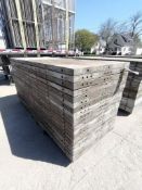 (20) 3' x 8' Wall-Ties Smooth Aluminum Concrete Forms 6-12 Hole Pattern. Located in Mt. Pleasant,