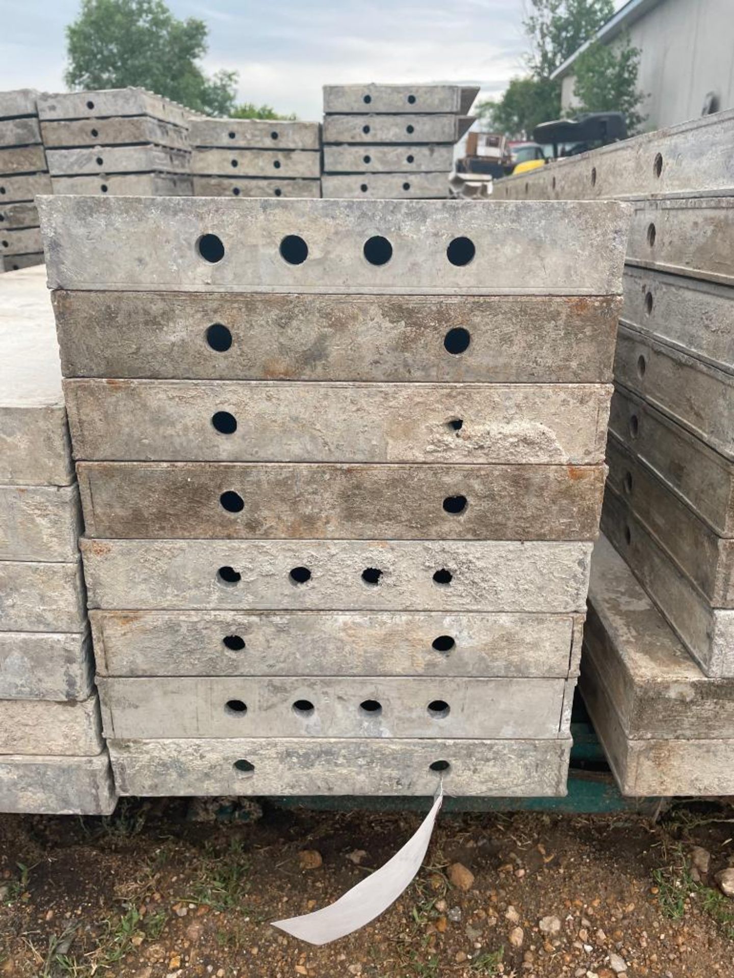 (8) 14" x 4' Wall-Ties Smooth Aluminum Concrete Forms 8" Hole Pattern. Located in Lake Crystal, MN. - Image 2 of 3