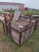 (17) 3' x 2' & Miscellaneous Fillers Steel Ply Forms 6-12 Hole Pattern, Basket is Included. Located