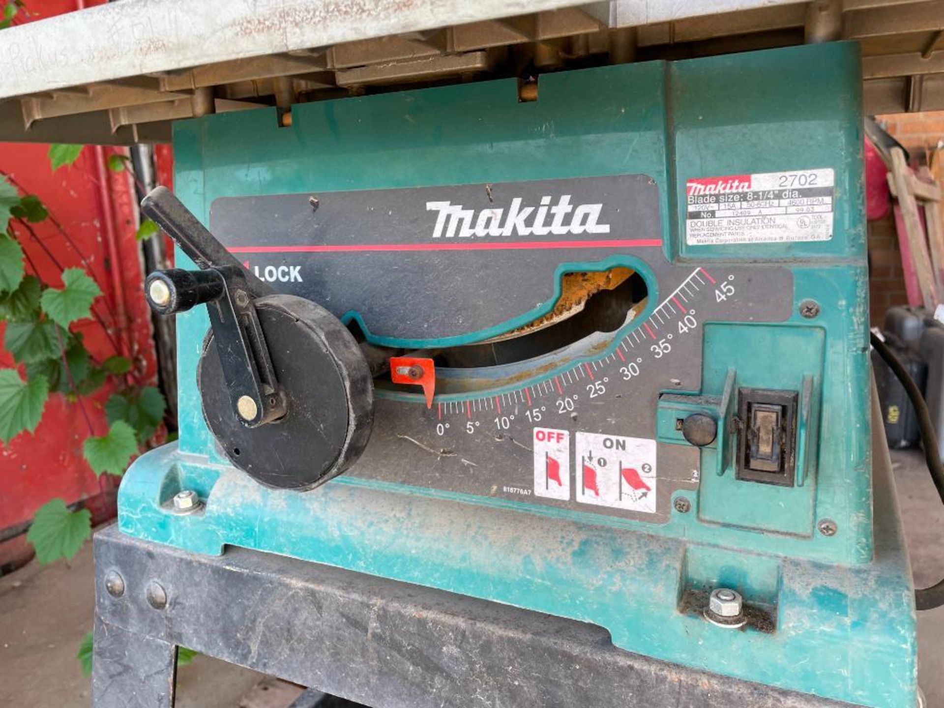 (1) Makita 2702 Table Saw, Serial #12409A. Located in Waukegan, IL. - Image 5 of 7