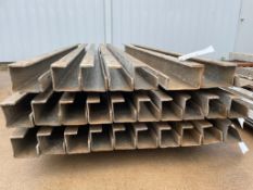 (10) 4" x 4" x 8' Full ISC Wall-Ties Smooth Aluminum Concrete Forms 6-12 Hole Pattern. Located in Mt