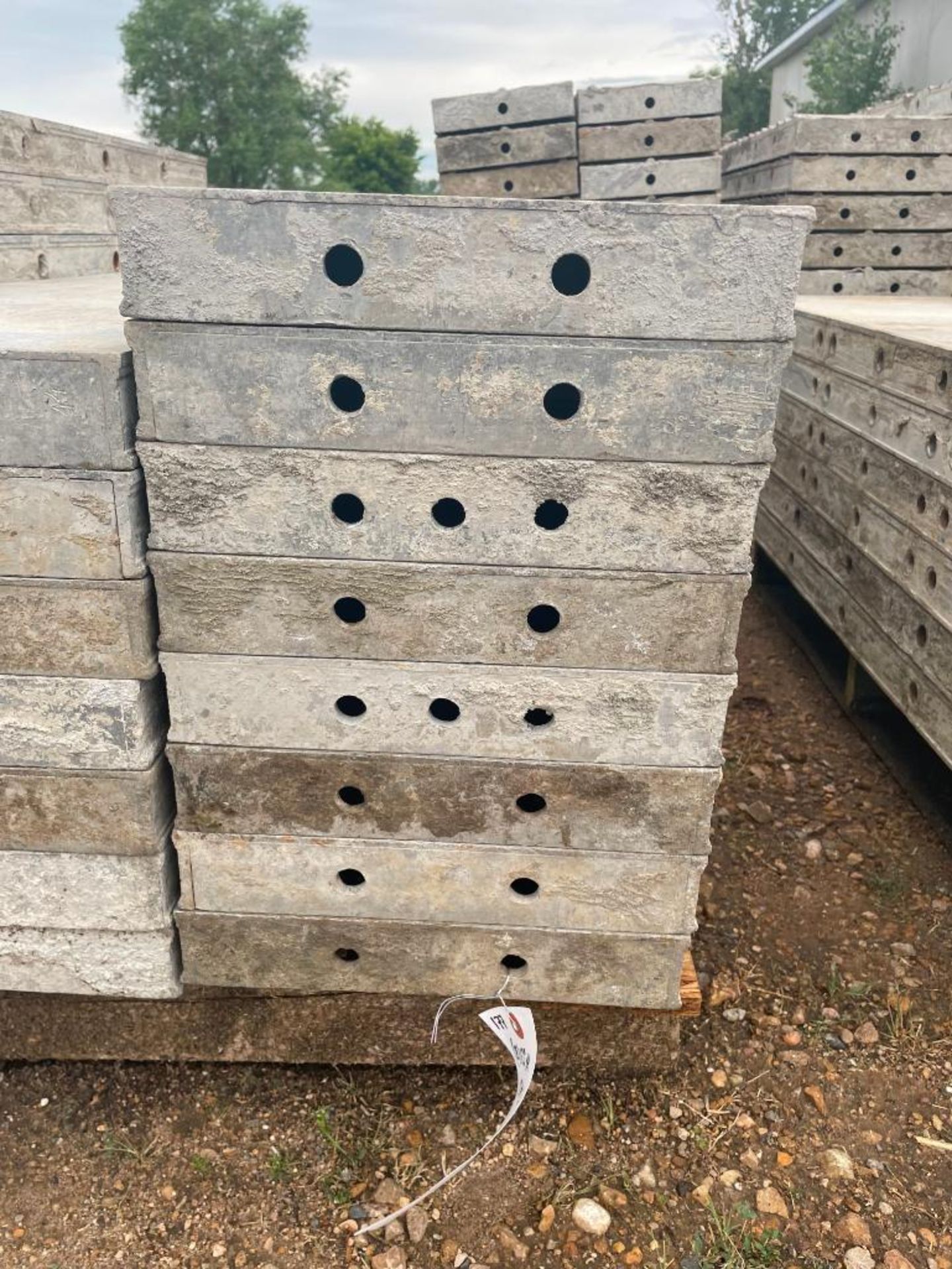 (8) 12" x 4' Wall-Ties Smooth Aluminum Concrete Forms 8" Hole Pattern. Located in Lake Crystal, MN. - Image 2 of 3