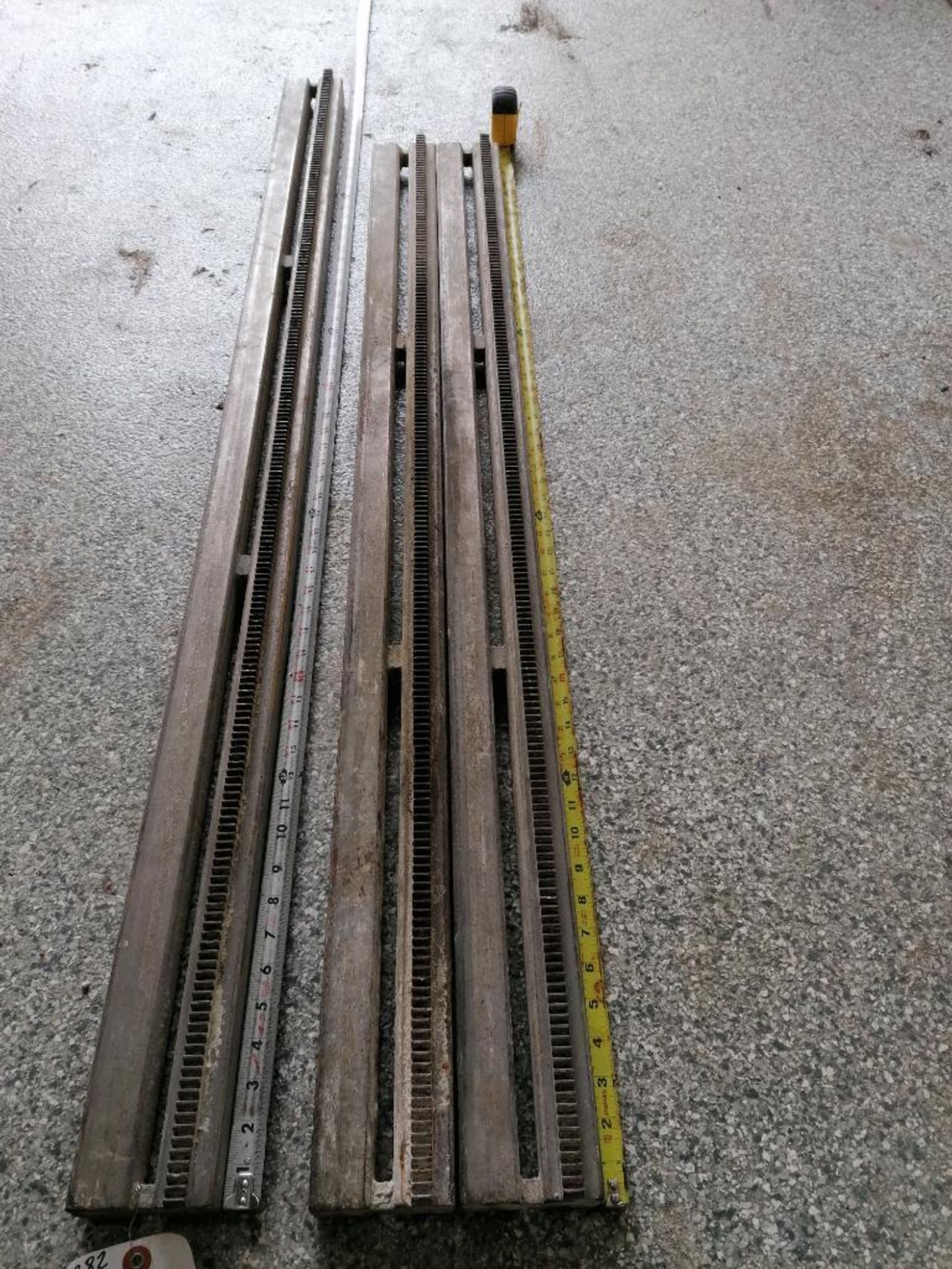 (1) 4' 10 1/2" & (2) 4' 3" Husqvarna Wall Saw Rails. Located in Wheeling, IL.