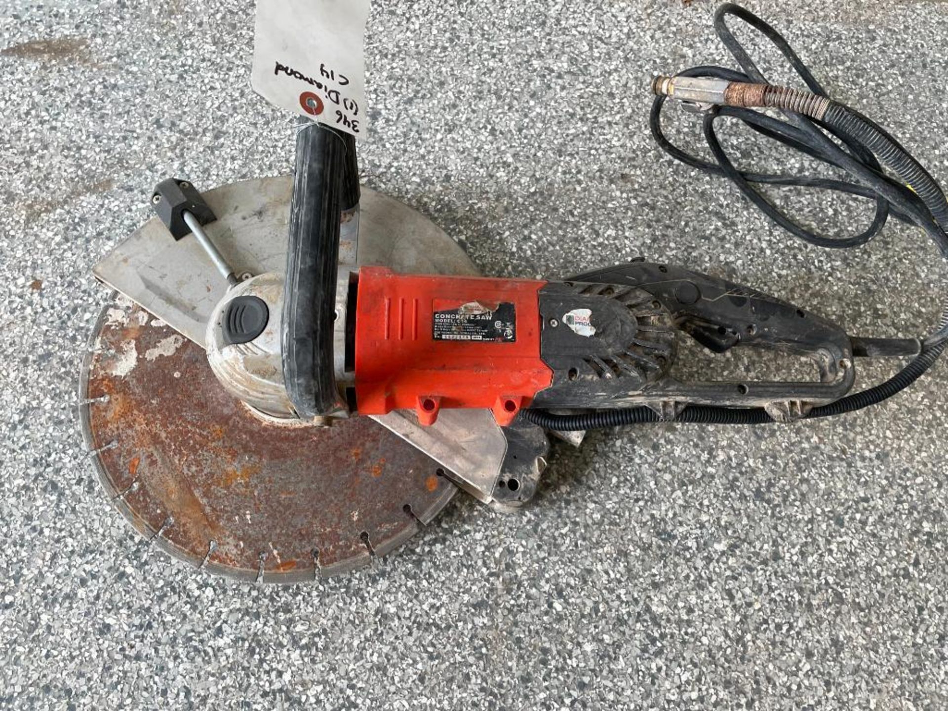 (1) Diamond C14 Concrete Saw. Serial #5022118. Located in Wheeling, IL. - Image 3 of 9