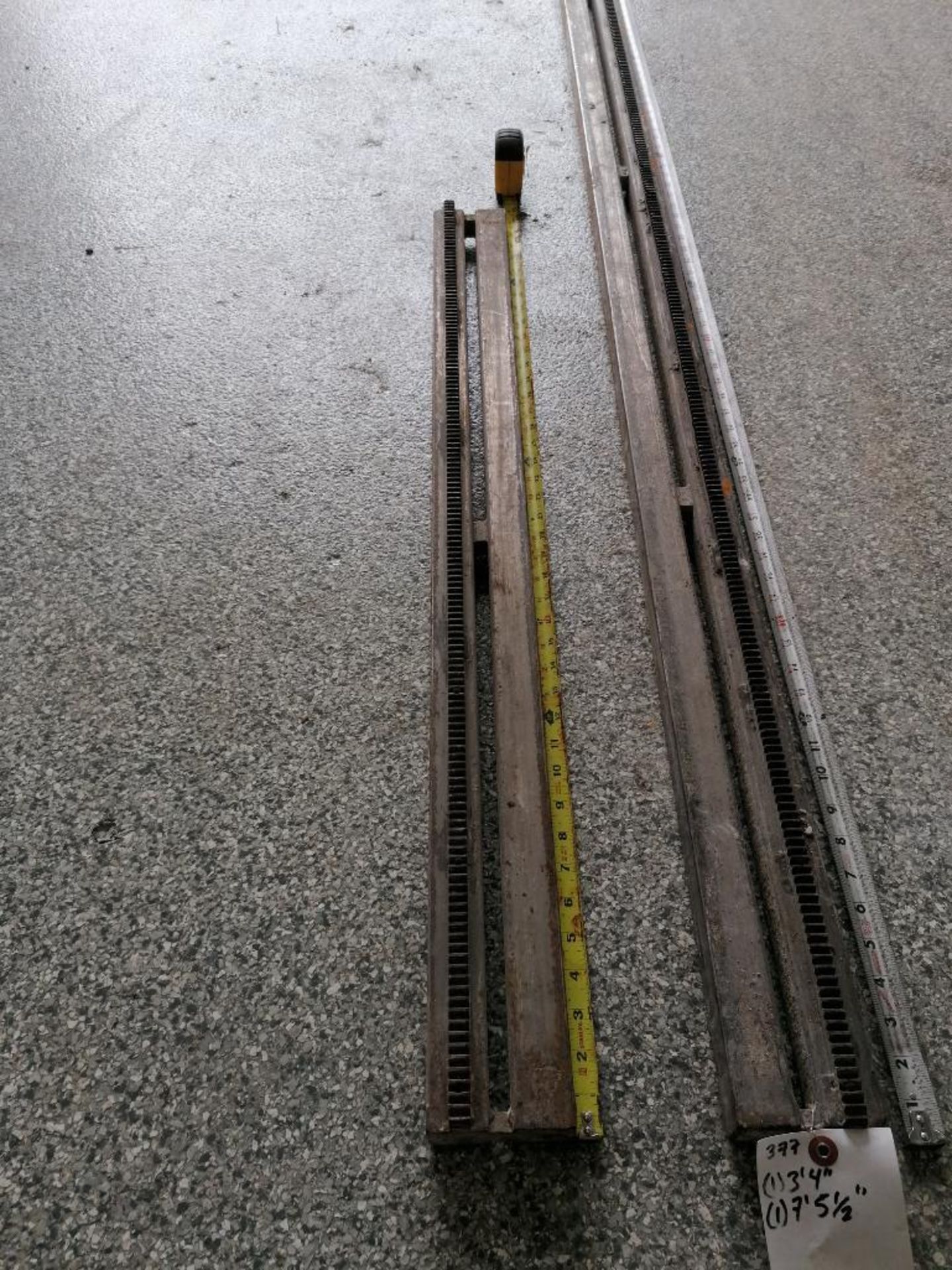 (1) 7' 5 1/2" & (1) 3' 4" Husqvarna Wall Saw Rails. Located in Wheeling, IL. - Image 2 of 6