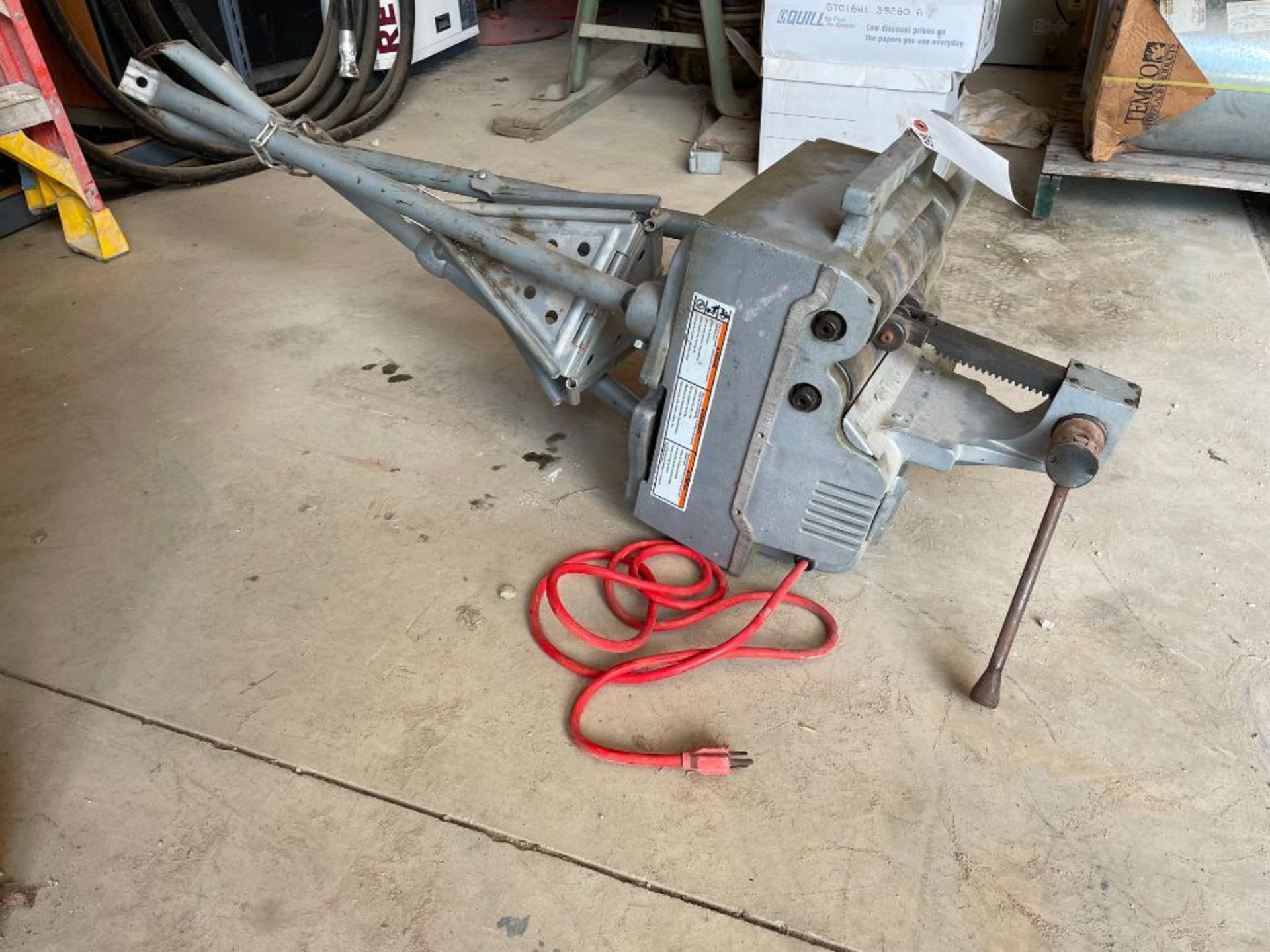 (1) Ridgid Portable Tristand with Binder. Located in Waukegan, IL.