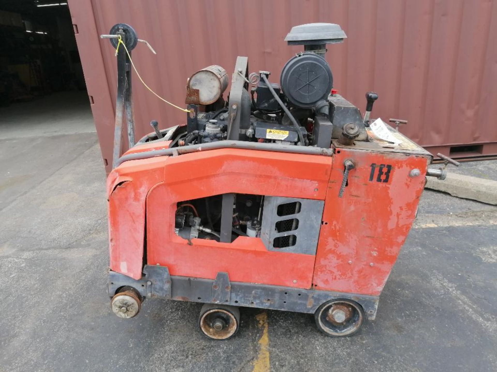 (1) 2011 Husqvarna FS6600D Self-Propelled Walk-Behind Concrete Saw, 1284 Hours, Serial #92805001. Lo