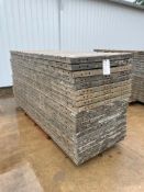 (20) 3' x 9' Wall-Ties Textured Brick Aluminum Concrete Forms 8" Hole Pattern. Located in Mt. Pleasa