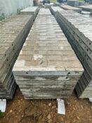 (8) 20" x 8' Wall-Ties Textured Brick Aluminum Concrete Forms 8" Hole Pattern. Located in Lake Cryst