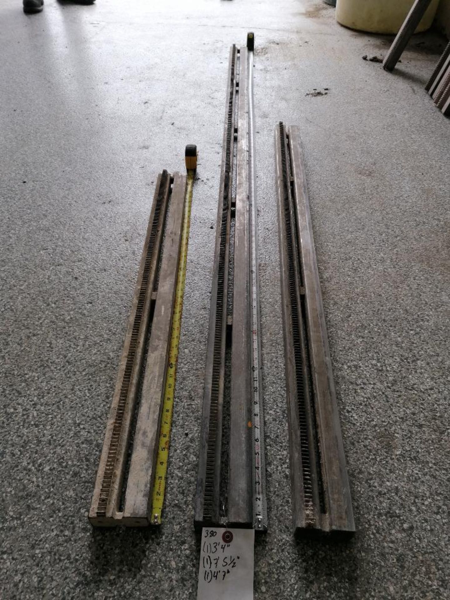 (1) 7' 5 1/2", (1) 4' 7" & (1) 3' 4" Husqvarna Wall Saw Rails. Located in Wheeling, IL. - Image 3 of 7