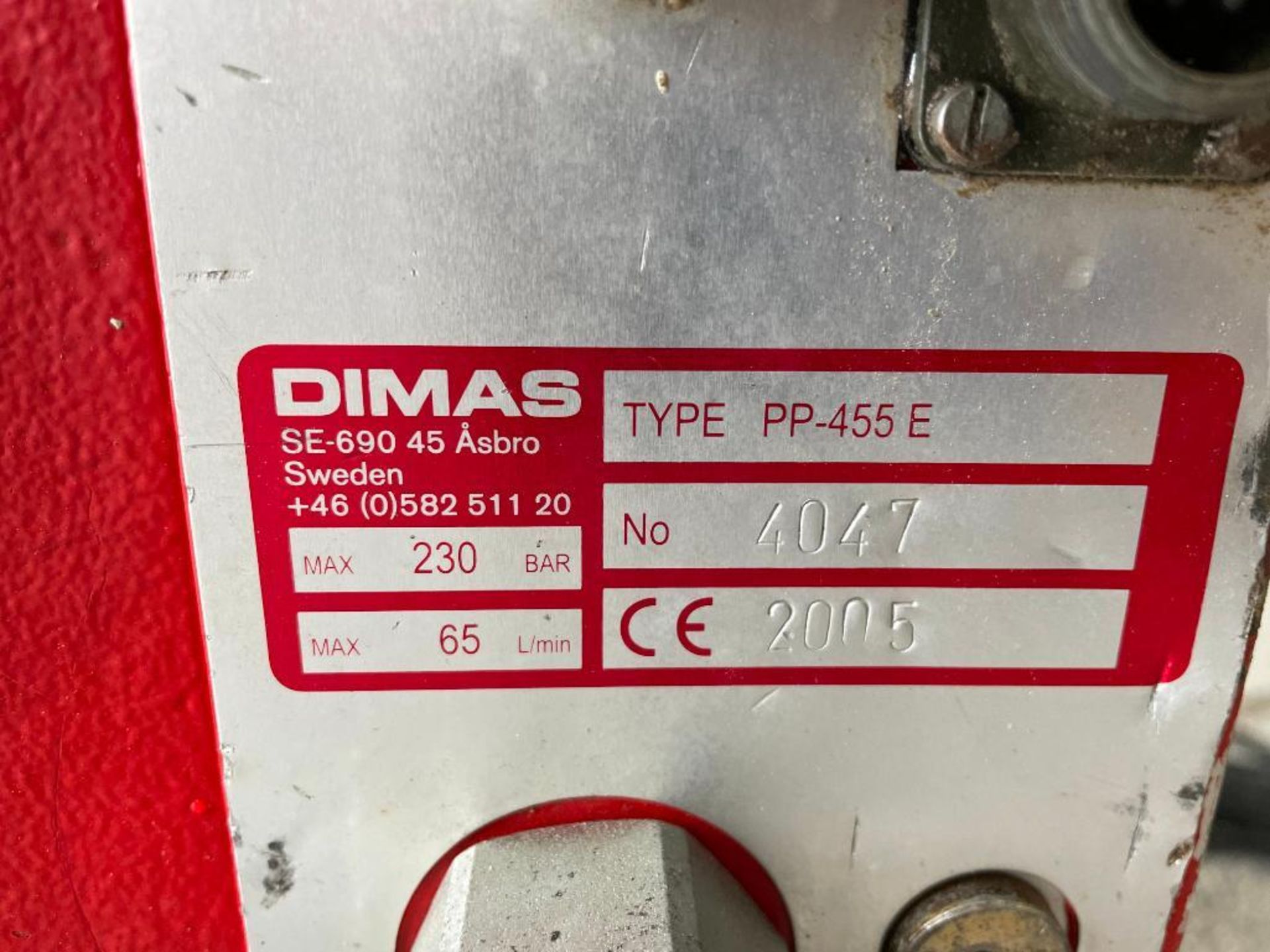 (1) 2005 DIMAS Power Pack, Model PP-455E, Serial #4047, 3 x 460V, Max 50A. Located in Wheeling, IL. - Image 6 of 18