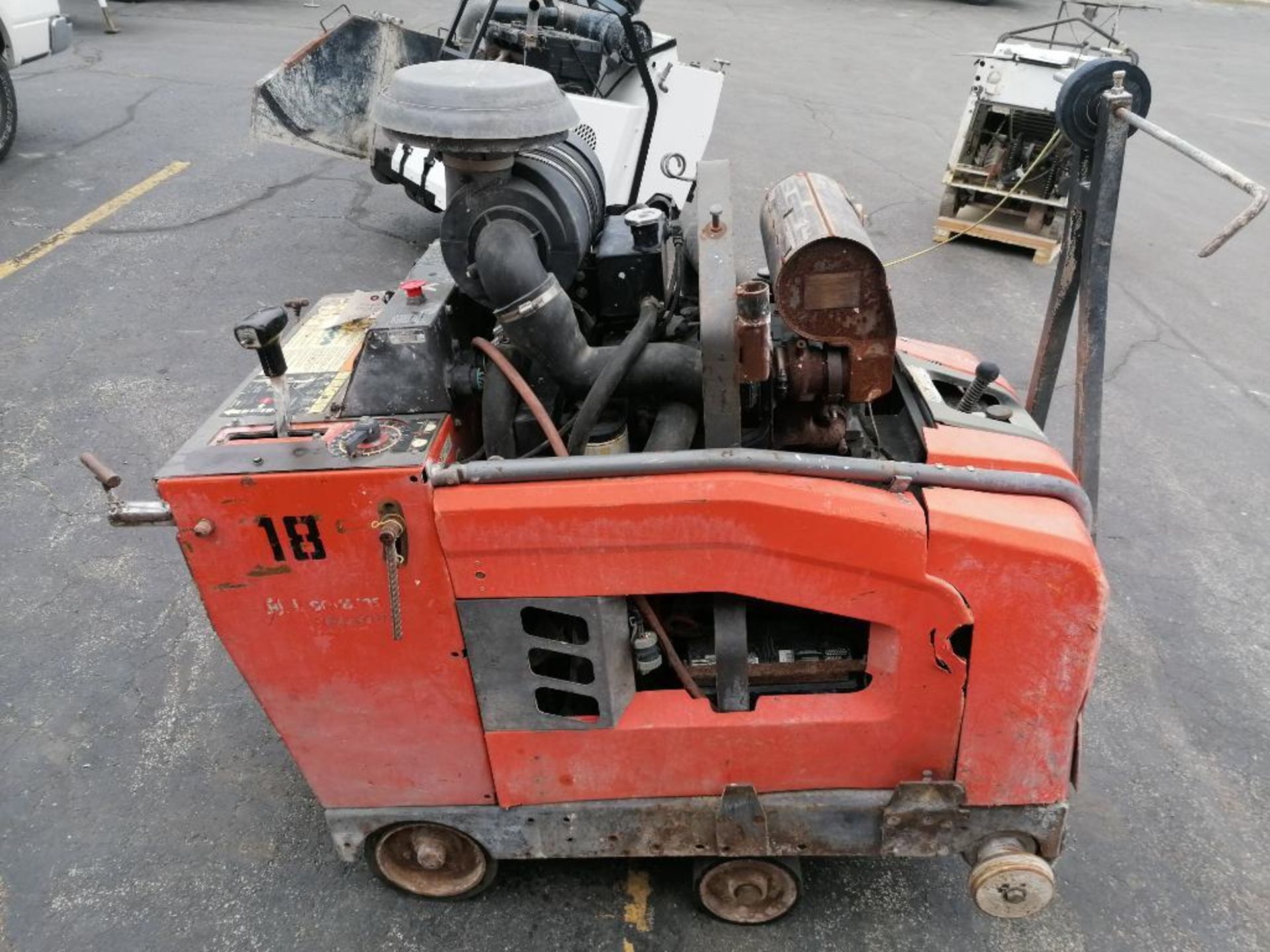 (1) 2011 Husqvarna FS6600D Self-Propelled Walk-Behind Concrete Saw, 1284 Hours, Serial #92805001. Lo - Image 4 of 13