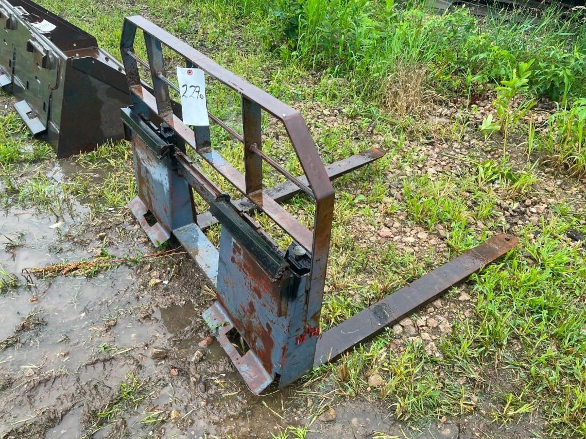 (1) 4' Fork Attachment for Skid Steer with 4' Forks. Located in Lake Crystal, MN.