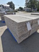 (10) 14" x 4' Wall-Ties Smooth Aluminum Concrete Forms 8" Hole Pattern. Located in Mt. Pleasant, IA.