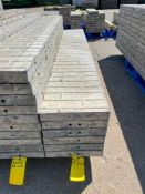 (6) 14" x 8' Symons Smooth Brick Aluminum Concrete Forms 6-12 Hole Pattern. Located in Mt. Pleasant,