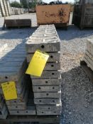 (10) 8" x 40" TUF-N-LITE Textured Brick Aluminum Concrete Forms 6-12 Hole Pattern. Located in