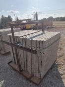 (20) 3' x 40" TUF-N-LITE Textured Brick Aluminum Concrete Forms 6-12 Hole Pattern, Basket is Include