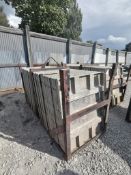 (36) 3' x 4' Wall-Ties Smooth Aluminum Concrete Forms 6-12 Hole Pattern, Basket is Included. Located