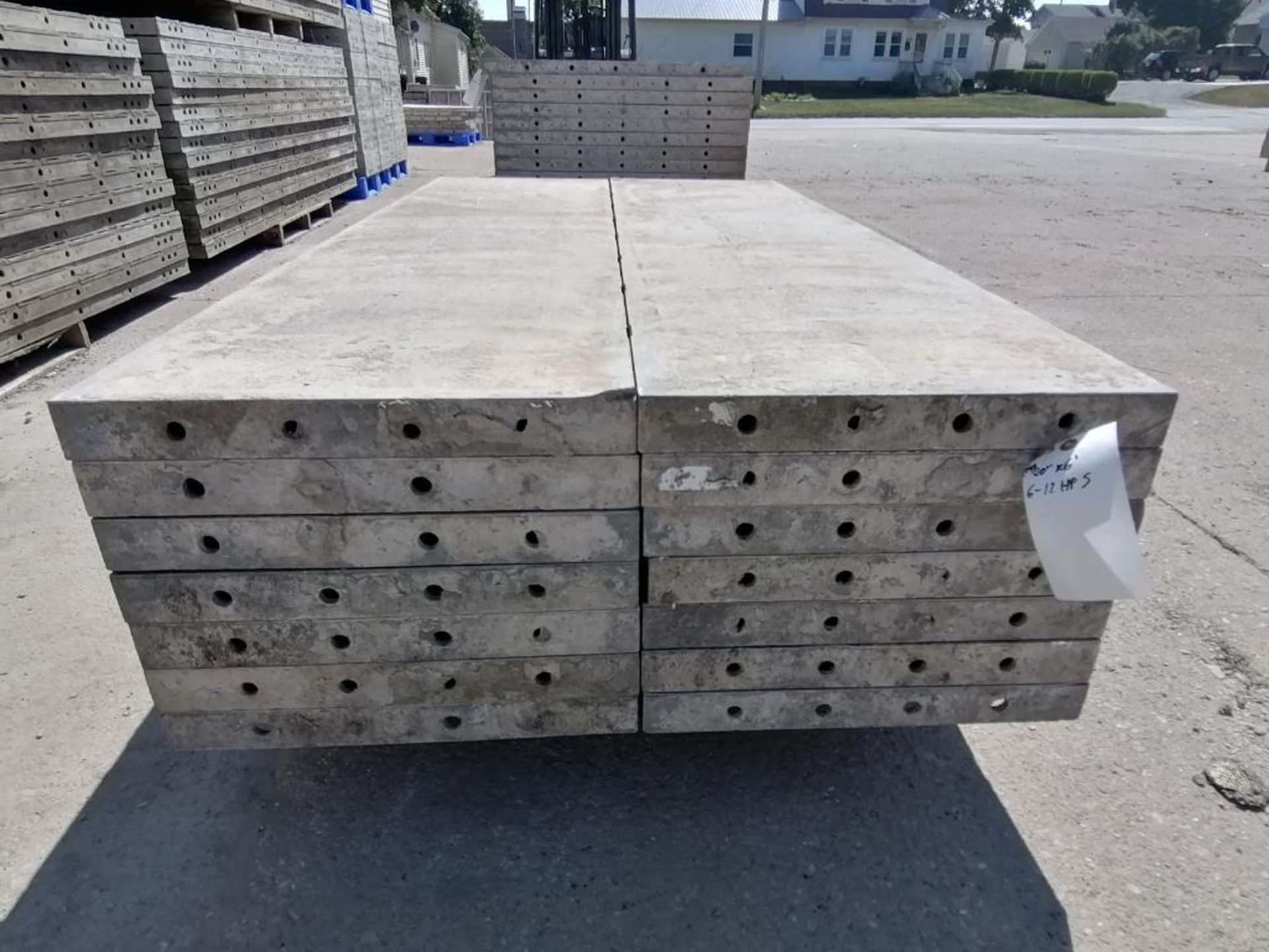(14) 20" x 6' Wall-Ties Smooth Aluminum Concrete Forms 8" Hole Pattern. Located in Mt. Pleasant, IA. - Image 11 of 12
