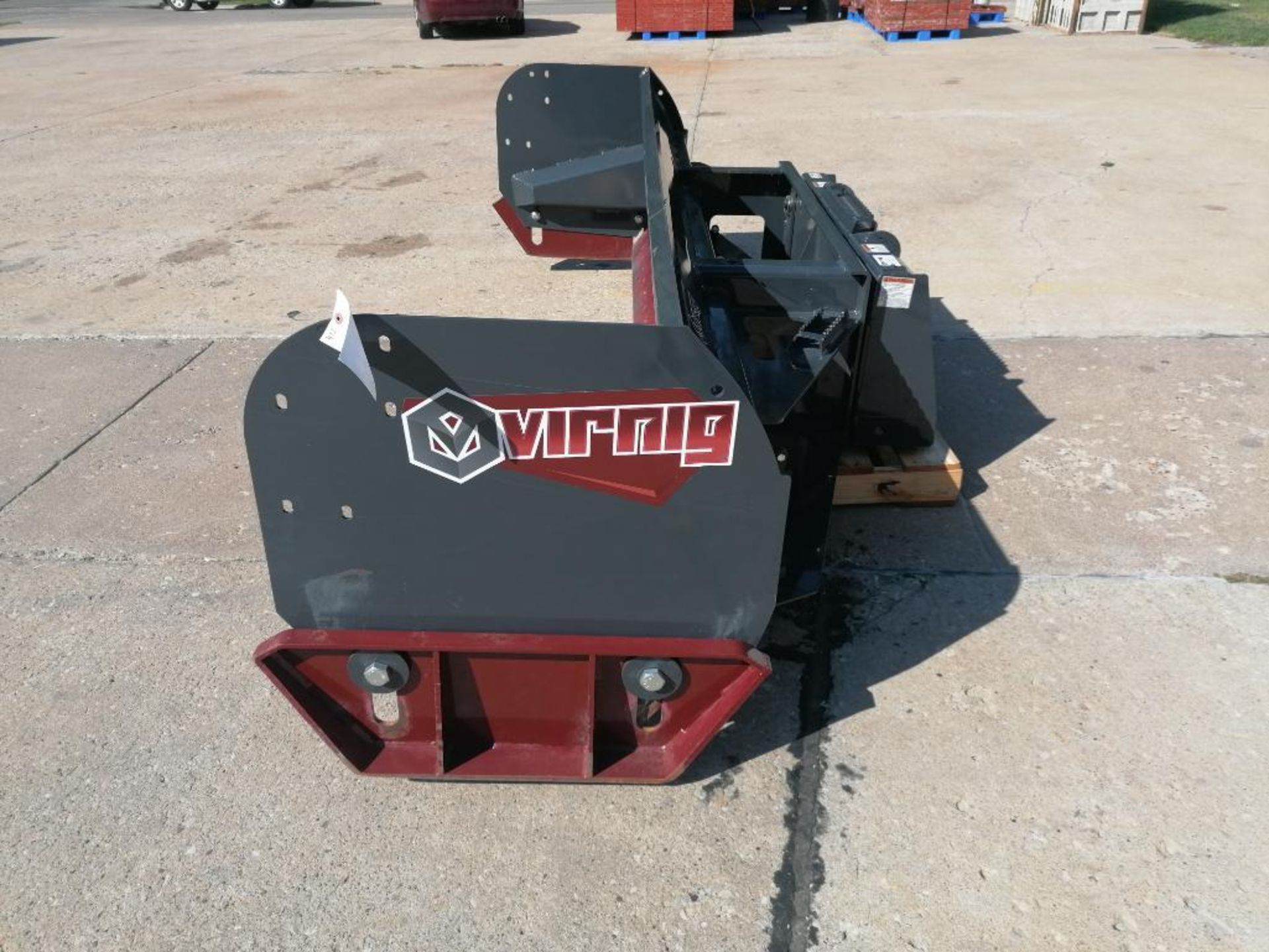 (1) VIRNIG 120" Heavy Duty Steel Edge Snow Pusher Attachment, Serial #165988. Located in Mt. Pleasan - Image 6 of 13