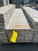 (6) 18" x 8' Symons Smooth Brick Aluminum Concrete Forms 6-12 Hole Pattern. Located in Mt. Pleasant,