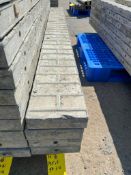 (4) 8" x 8' Symons Smooth Brick Aluminum Concrete Forms 6-12 Hole Pattern. Located in Mt. Pleasant,