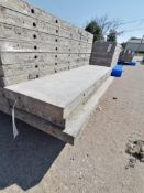 (1) 15"""" x 4' & (2) 13"""" x 4' Wall-Ties Smooth Aluminum Concrete Forms 8"""" Hole Pattern. Locat