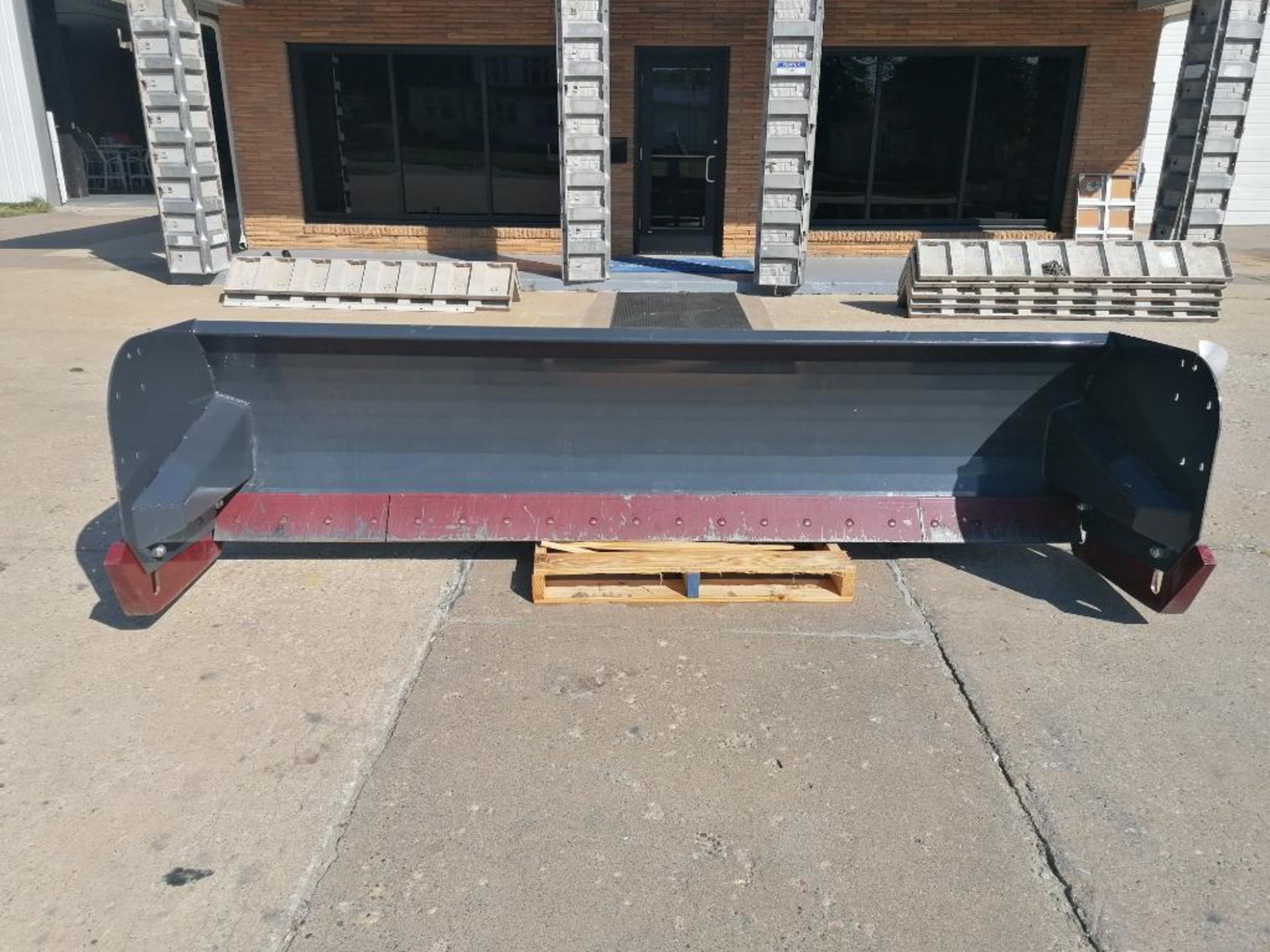 (1) VIRNIG 120" Heavy Duty Steel Edge Snow Pusher Attachment, Serial #165988. Located in Mt. Pleasan - Image 8 of 13