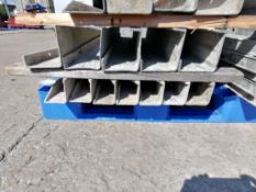 (7) 4" x 4" x 4' Full ISC Wall-Ties Smooth Aluminum Concrete Forms 8" Hole Pattern. Located