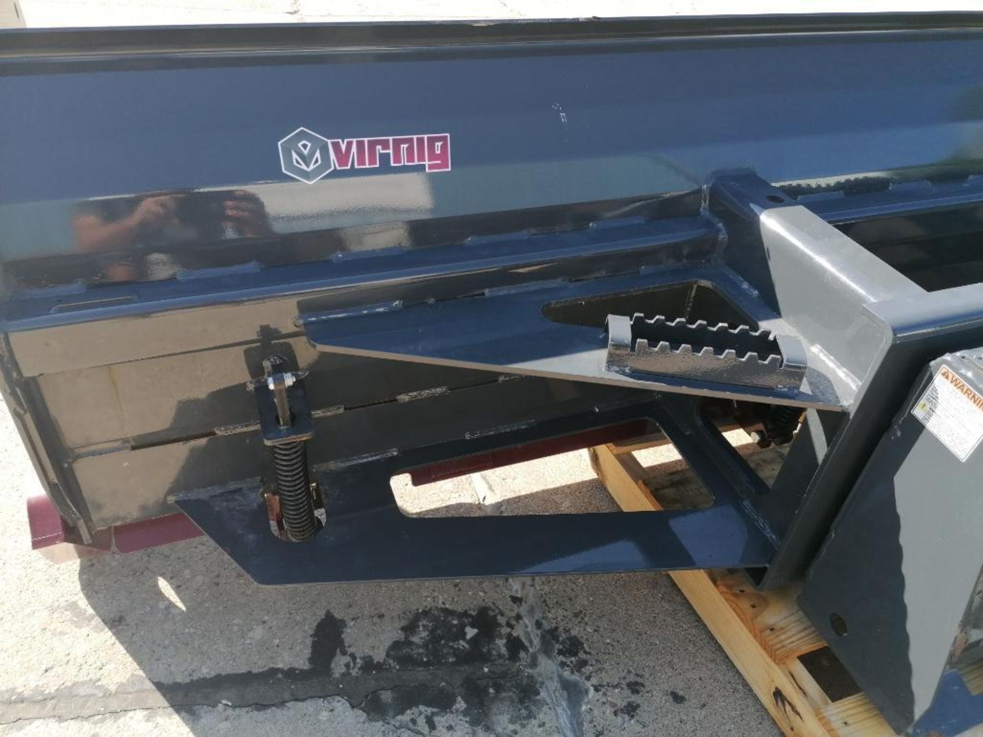 (1) VIRNIG 120" Heavy Duty Steel Edge Snow Pusher Attachment, Serial #165988. Located in Mt. Pleasan - Image 10 of 13