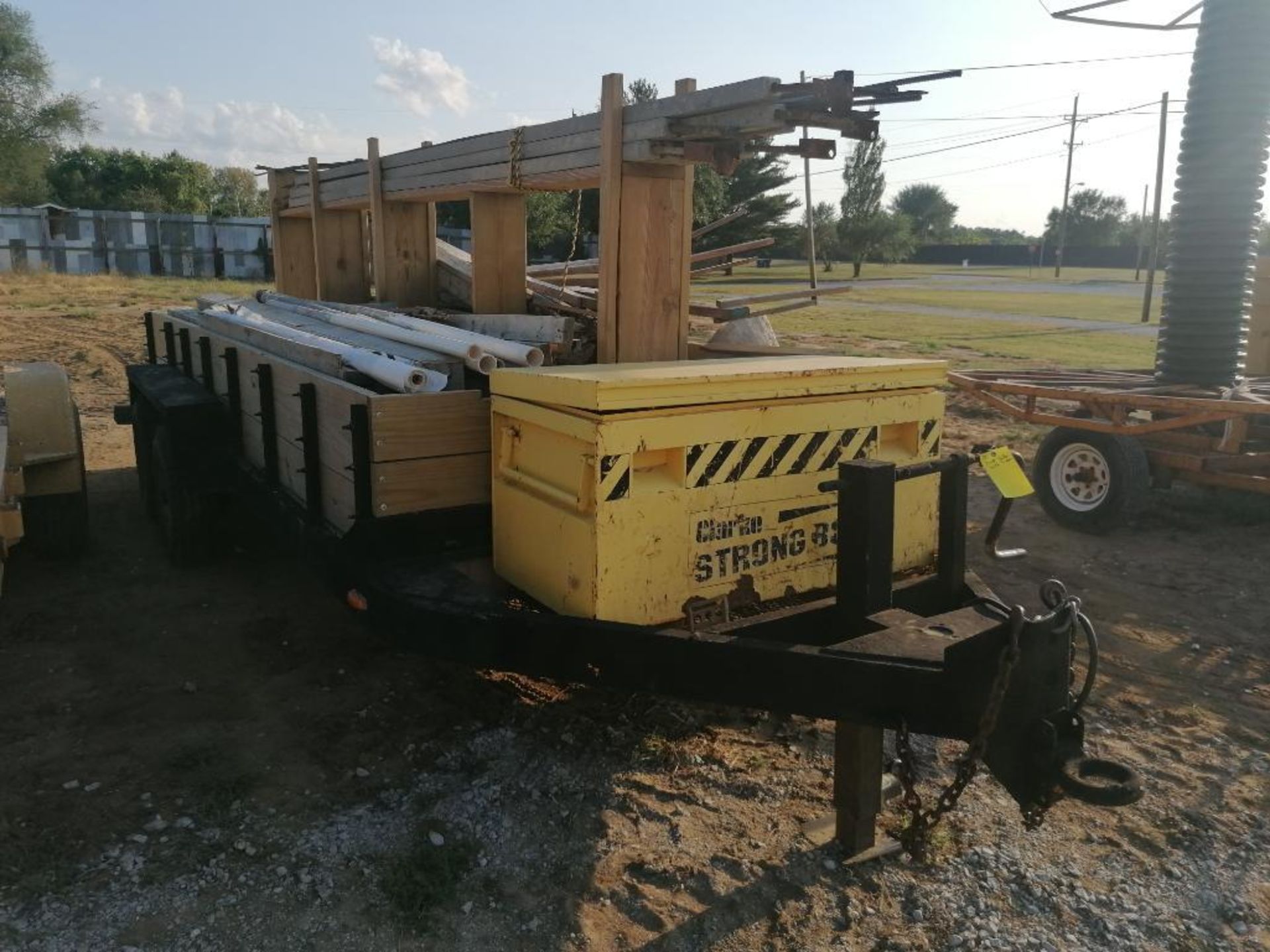 (1) 7' x 18' Trailer with Toolbox & Contents, TITLE IN TRANSIT. Located in Terre Haute, IN. - Image 3 of 13