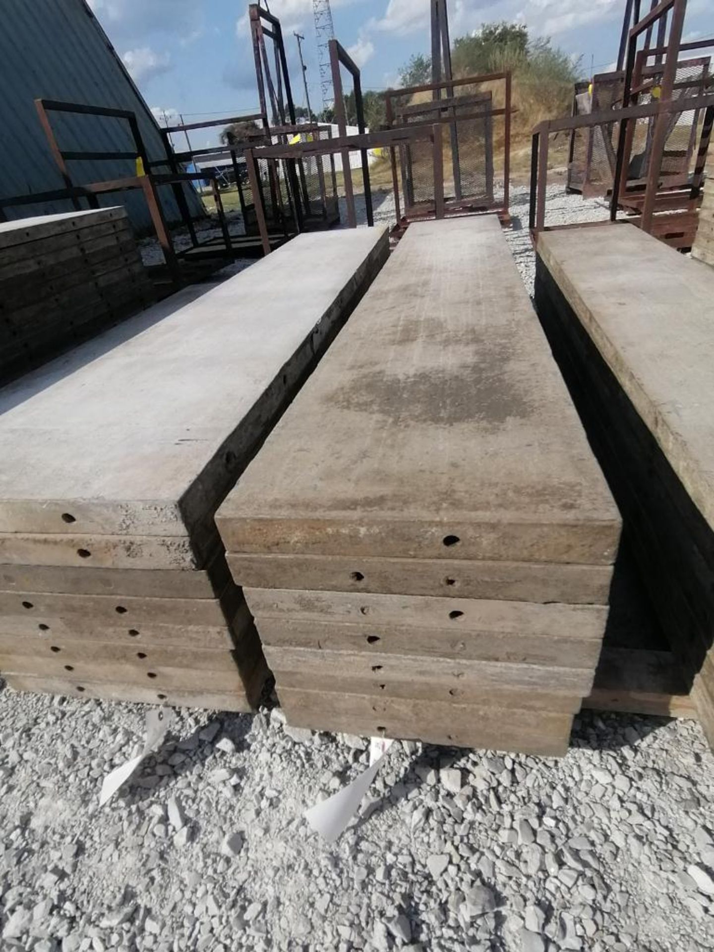 (8) 16" x 8' TUF-N-LITE Smooth Aluminum Concrete Forms 6-12 Hole Pattern. Located in Terre Haute, IN