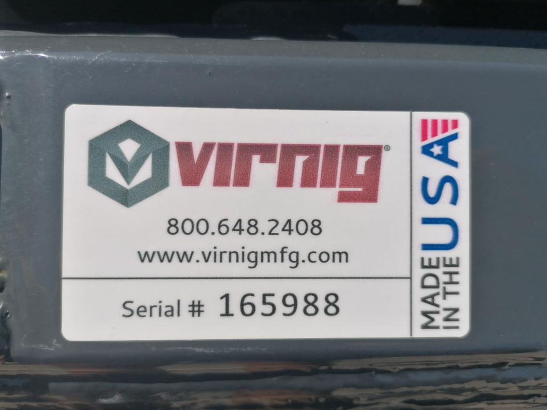 (1) VIRNIG 120" Heavy Duty Steel Edge Snow Pusher Attachment, Serial #165988. Located in Mt. Pleasan - Image 12 of 13