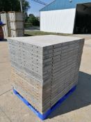 (20) 3' x 4' Wall-Ties Smooth Aluminum Concrete Forms 8" Hole Pattern. Located in Mt. Pleasant, IA.