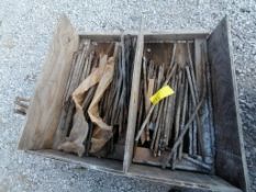 (1) Basket with 150 Misc Sizes of Stakes. Located in Terre Haute IN.