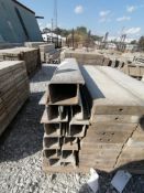 (20) 4" x 4" x 4' & (2) 6" x 4" x 4' Full ISC Wall-Ties Smooth Aluminum Concrete Forms 6