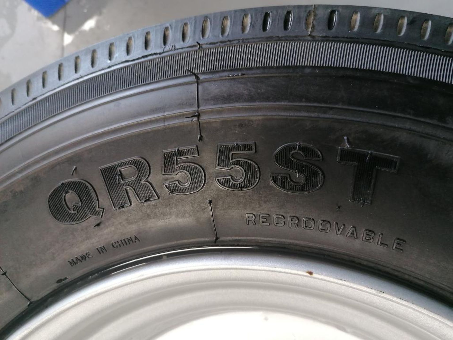 (4) Gladiator QR55T 235/75R17.5 Tires with 8 Bolt Pattern 6" Center Rims. Located in Mt. Pleasant, I - Image 7 of 8